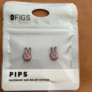 Figs PIPS Ear Relief with Pink Peace Design